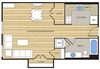 Efficiency 542sf Floor Plan Efficiency 542sf Floor Plan at Clayborne Apartments, Alexandria, 22314